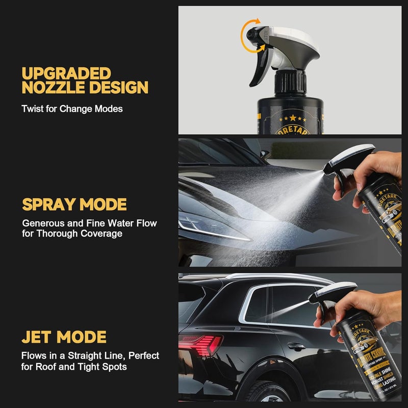 toretark Store Real Ceramic Coating for Cars Polish (3.38 Fl Oz), Unmatched Shine Car Wax Coating Spray, No Pungent Smell, Quick Detailer Spray Wax, Lasts 50+ Washes Car Paint Sealant - Image 5